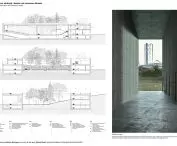 Plansza projektu centrum edukacji i badań nad zmianami klimatu w Opolu