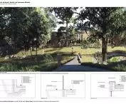Plansza projektu centrum edukacji i badań nad zmianami klimatu w Opolu