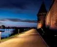 Illumination of the walls of Malbork Castle