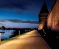 Iluminacja murów zamku w Malborku