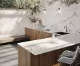 Facade cladding and outdoor kitchen countertop: Dekton Awake from the Onirika collection