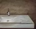 AWAN – Oniryczna mgła | Corian® White Onyx Umywalka w wersji podświetlanej panelami LED