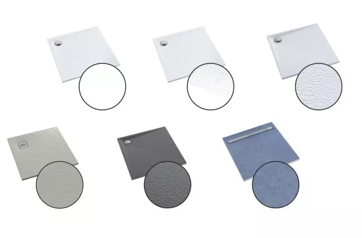 Refined shower tray surfaces