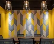 HERADESIGN acoustic panels can be installed on the ceiling or walls