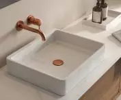 Damixa - Merkur concealed washbasin faucet, brushed copper
