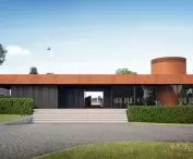 European Security Academy reception building, visualization, proj. P3 Pracownia Architektury