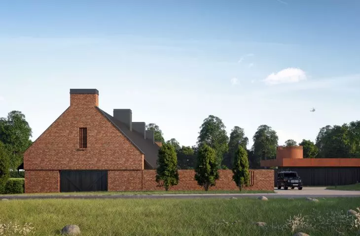 European Security Academy reception building, visualization, proj. P3 Pracownia Architektury