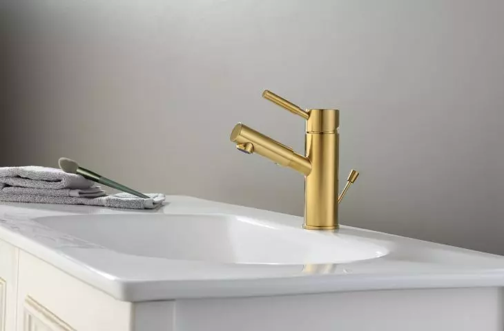 DEN-BUN.010 GOLDEN HAPPENED (MAT) - washbasin faucet