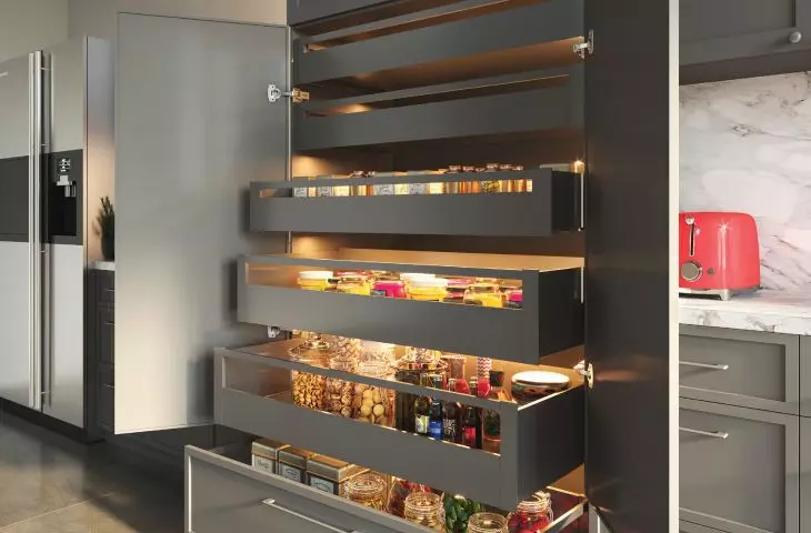 Home pantry on Axis Pro drawers
