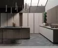 Kitchen finished with Laminam quartz sinter from the IN-SIDE Pietra Piasentina Taupe collection