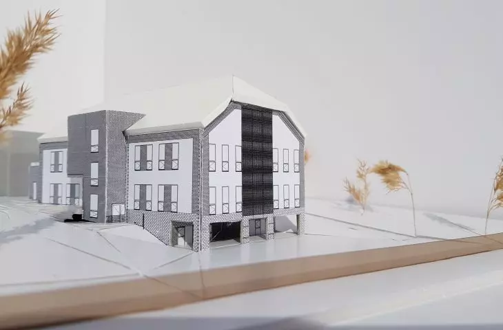 Design of new kindergarten building in Gliwice, mock-up