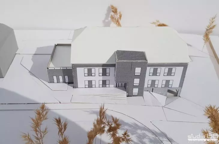 Design of new kindergarten building in Gliwice, mockup