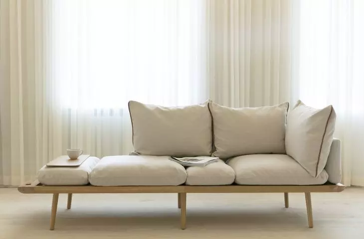 Sofa Around 3 in white sand fabric, Umage