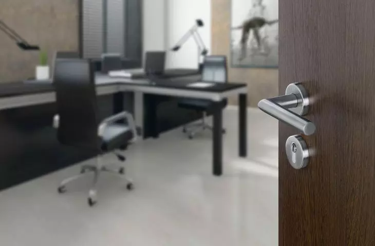 Set of stainless steel handles for interior doors, Amsterdam series - with Sertos® technology and SecuSan® surface