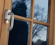 Stainless steel window handle, Paris Series - SecuSelect® technology, also available with SecuSan® surface