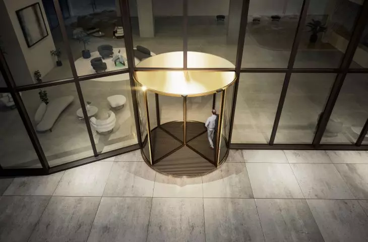 GEZE Revo.PRIME revolving door