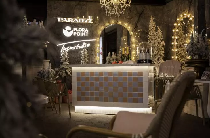Paradyż tiles were used to arrange the Christmas town.