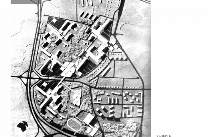 Projekt osiedla Kopernika w Poznaniu, 1973; proj. PIotr Wedrychowicz, Andrzej Kurzawski, 