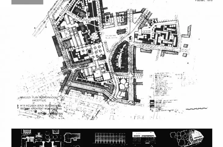 Revitalization of Wildecki Market with a service center, Poznań, 1977
