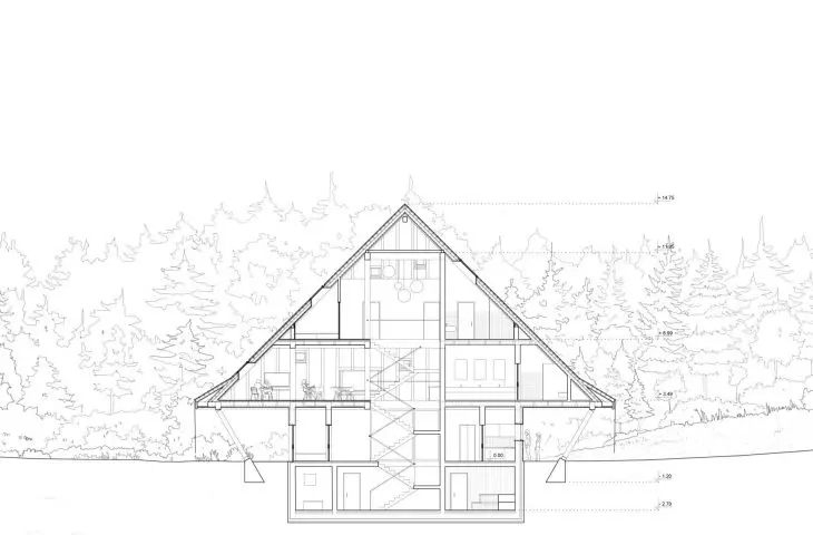 B-B section