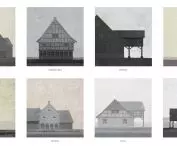 faces of existing arcade houses