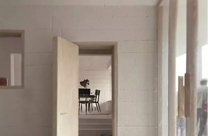 view from the atrium of the house