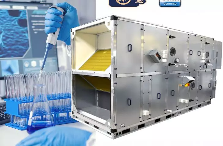 Air handling unit in hygienic design