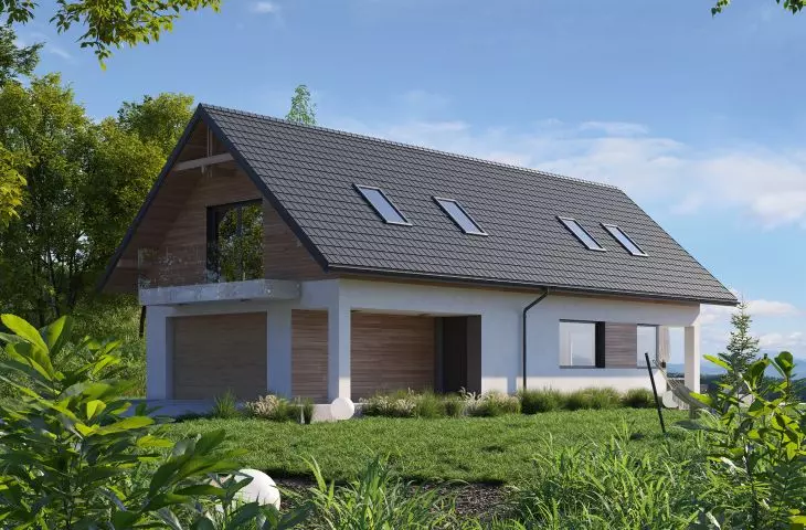 Płaska blachodachówka modułowa Como idealna na dach zarówno domów tradycyjnych, jak i brył nowoczesnych