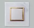 SERIES: DANTE / BIANCO SINGLE FRAME: 4504481 SINGLE SWITCH, WHITE: 450411 REDUCTION, 24K GOLD: 4533100