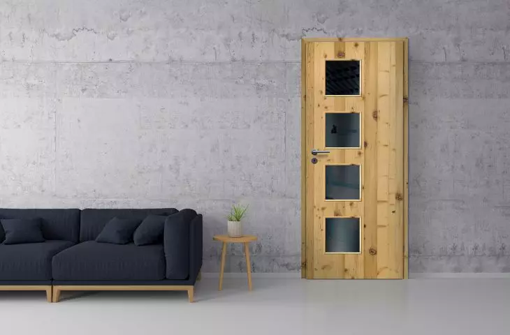 Drzwi Modern Świerk Stary, model: Modern 10/V, szklenie: Dark Gray