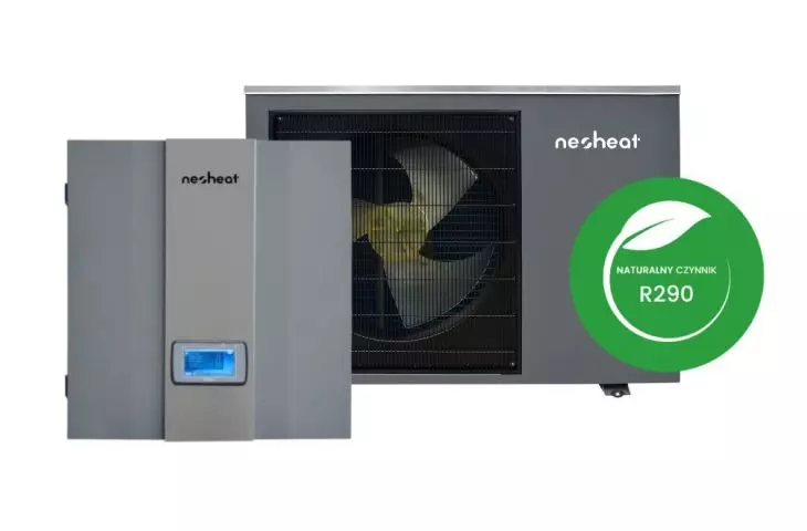 Neoheat Eko MONO na R290 to ekologiczna pompa ciepła, którą cechuje bardzo cicha praca