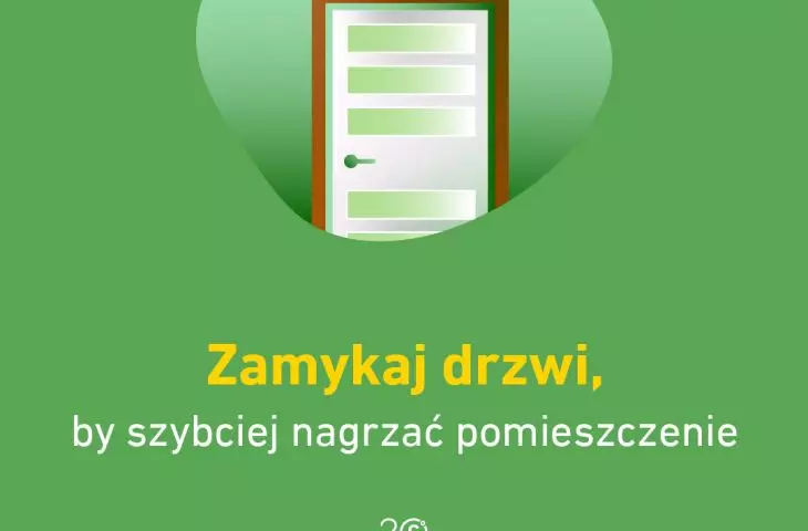 Ograniczanie zużycia energii to również tak prosta czynność jak zamykanie drzwi