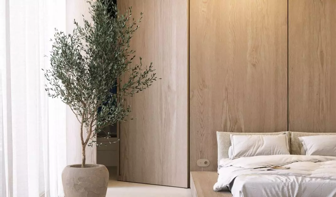 Sypialnia projektu SCENA Interior Design