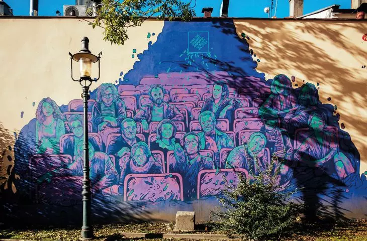mural Kina na Granicy w Parku Pokoju
