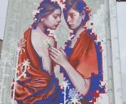 Mural Martyny Gill i Pawła Ponichtery dedykowany kobietom, ul. Kopernika, Łódź