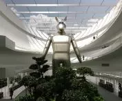 Rzeźba „Miś” z aluminium