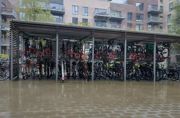 Kopenhaga — piętrowy parking rowerowy