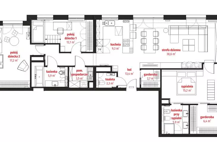 Minimalist apartment in Bemowo