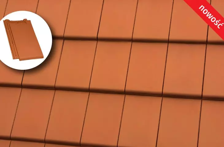 Dachówka ceramiczna BERGAMO czerwona naturalna