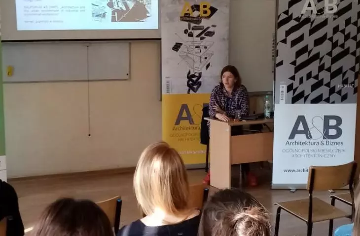 Studenckie Warsztaty Urbanistyczne 2019, spotkanie z Agatą Woźniczką z pracowni BudCud