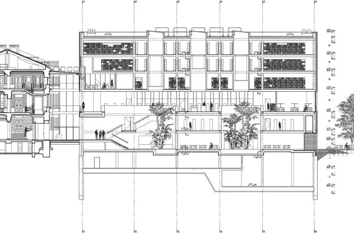 Nowe skrzydło Biblioteki Raczyńskich przy placu Wolności w Poznaniu