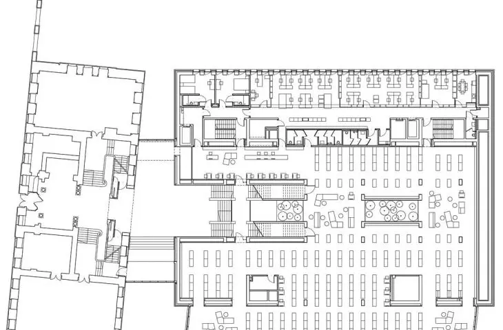 Nowe skrzydło Biblioteki Raczyńskich przy placu Wolności w Poznaniu