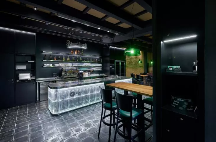 Floor lined with standard EUTIT 250x250mm tiles, brewery in Czech Republic
