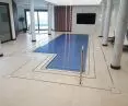 Drainage with LED backlight installation