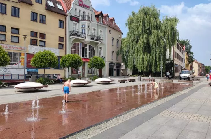 Legendarna Fontanna na rynku w Szczecinku