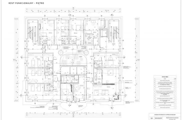Design of a resort in Jastrzębie-Zdrój, floor plan