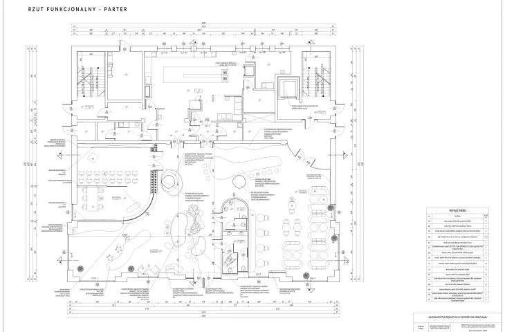 Project of a resort in Jastrzębie-Zdrój, first floor plan