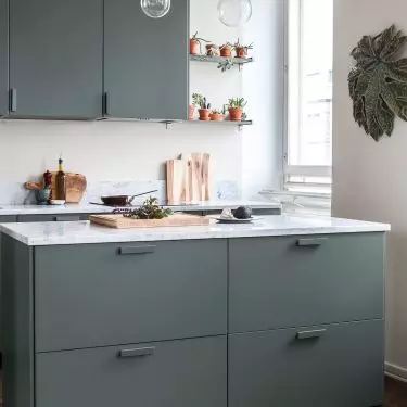 Renovated kitchen fronts