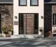 ThermoSafe aluminum door, pattern 860 with Decoral surface 