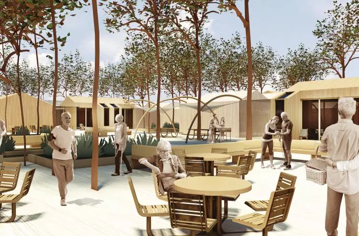 Numerous recreational areas have been placed in the village